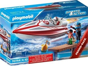 Лодка Playmobil Speedboat 70744, 24 детали цена и информация | Конструкторы и кубики | kaup24.ee