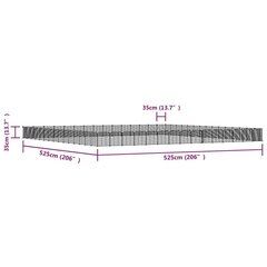 vidaXL 60 paneeliga lemmiklooma aedik uksega, must, 35 x 35 cm, teras цена и информация | Клетки и принадлежности для грызунов | kaup24.ee