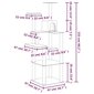 vidaXL kassimaja sisalköitega kraapimispuudega, tumehall, 153 cm hind ja info | Kraapimispuud | kaup24.ee