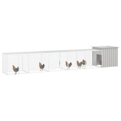 vidaXL kanapuur, hall, 600x91x100 cm, tsingitud teras hind ja info | Puurid ja tarvikud väikeloomadele | kaup24.ee