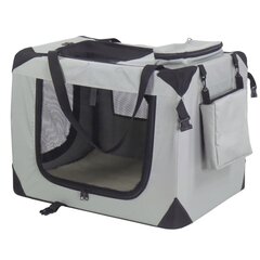 @Pet koera transpordikott nailon 90x61x65 cm, hall, 11074 цена и информация | Переноски, сумки | kaup24.ee