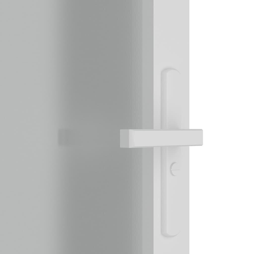 vidaXL siseuks, 83 x 201,5 cm, valge, matt klaas ja alumiinium hind ja info | Siseuksed | kaup24.ee