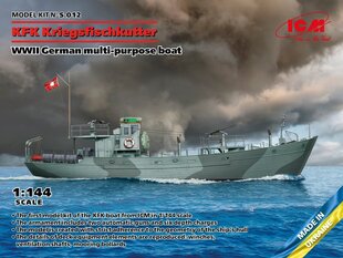 Liimitav mudel ICM S012 WWII German multi-purpose boat KFK Kriegsfischkutter 1/144 hind ja info | Liimitavad mudelid | kaup24.ee