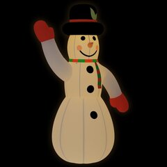 vidaXL jõulukaunistus täispumbatav lumememm LEDidega 805 cm hind ja info | Jõulukaunistused | kaup24.ee