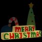vidaXL täispuhutav "Häid jõule" LED-dekoratsioon 197 cm цена и информация | Peokaunistused | kaup24.ee