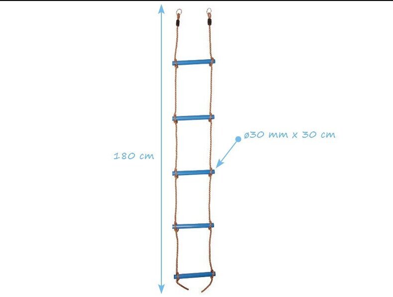 Nöörredel PVC, 180 cm, 5 astet hind ja info | Liumäed, Pikleri kolmnurgad | kaup24.ee