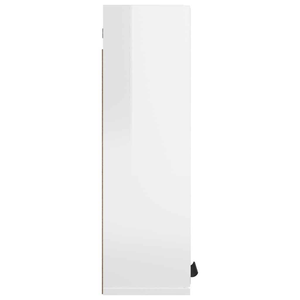 vidaXL vannitoa peegelkapp, kõrgläikega valge, 64 x 20 x 67 cm цена и информация | Vannitoakapid | kaup24.ee