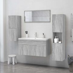vidaXL vannitoakapp, hall Sonoma tamm, 30x30x130 cm, tehispuit цена и информация | Шкафчики для ванной | kaup24.ee