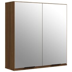 vidaXL vannitoa peegelkapp, pruun tamm, 64 x 20 x 67 cm цена и информация | Шкафчики для ванной | kaup24.ee