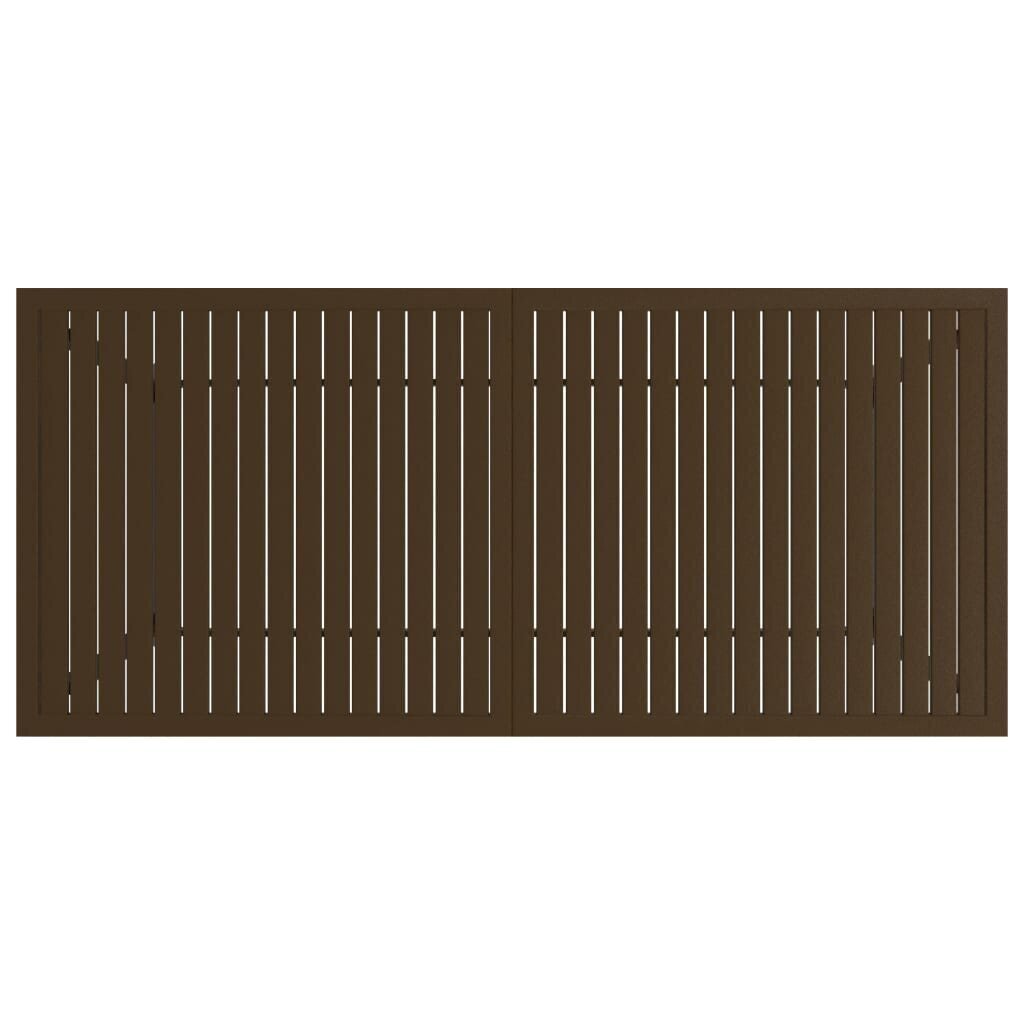 Aialaud, pruun, 190 x 80 x 72 cm, teras hind ja info | Aialauad | kaup24.ee