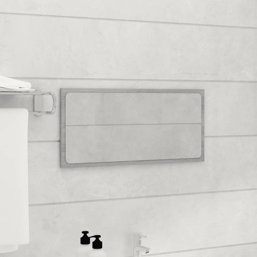 vidaXL 2-osaline vannitoamööbli komplekt, hall Sonoma tamm, tehispuit цена и информация | Vannitoa komplektid | kaup24.ee