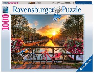 Pusle Ravensburger Amsterdami jalgrattad, 1000 tk hind ja info | Pusled | kaup24.ee