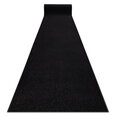 Rugsx ковровая дорожка Karmel, чёрная, 70 см