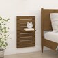 vidaXL seinale kinnitatavad riiulid voodi kõrvale 2 tk, meepruun, mänd цена и информация | Riiulid | kaup24.ee