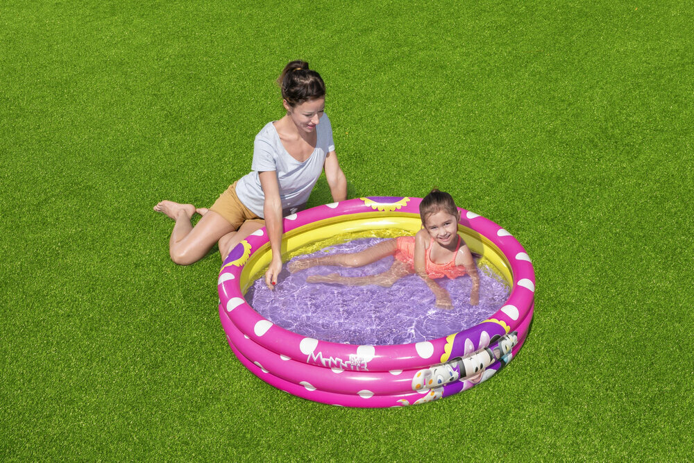 Minnie Hiire täispuhutav bassein lastele 122 x 25 cm Bestway 91079 hind ja info | Basseinid | kaup24.ee