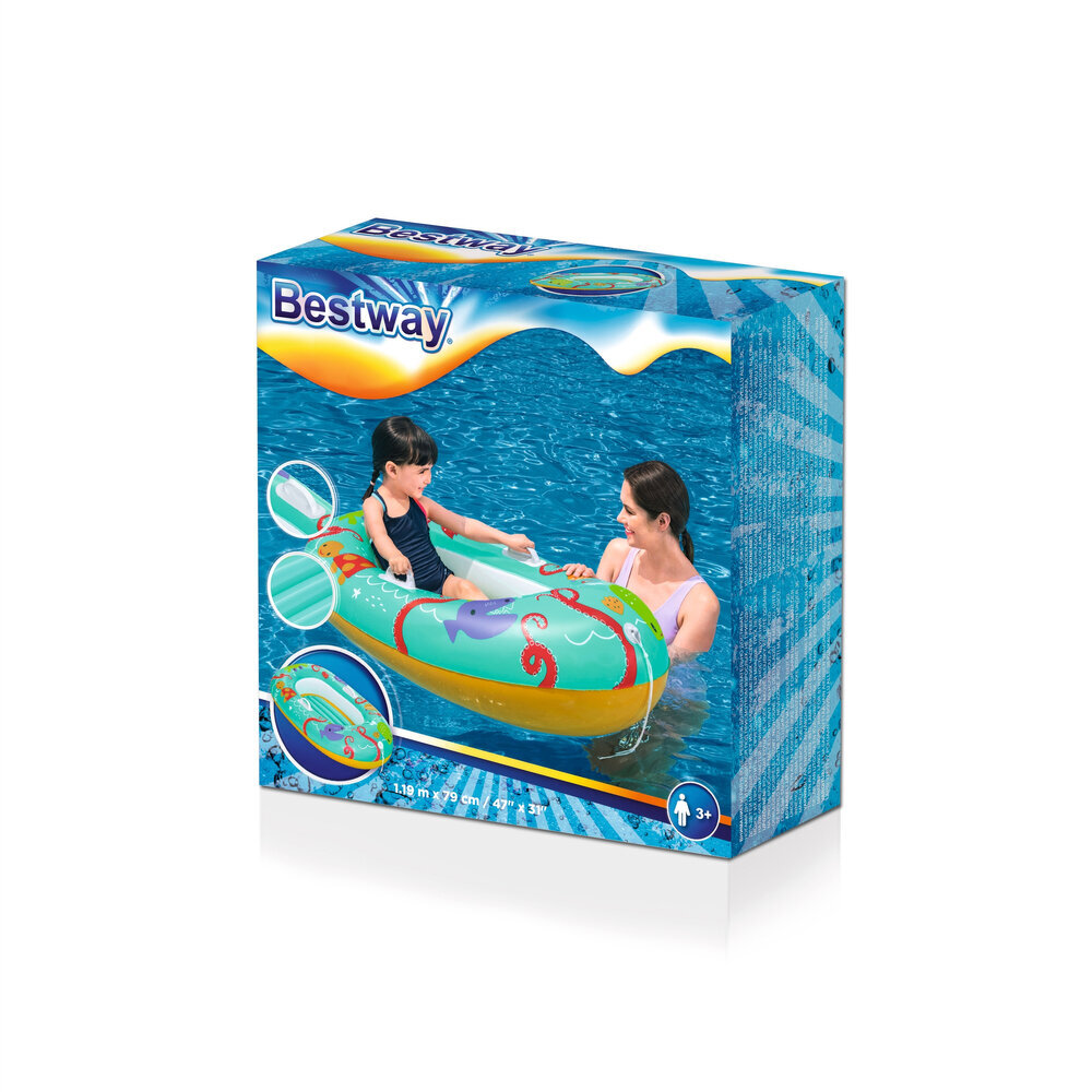 Täispuhutav lastepaat 119 x 79 cm , oranž hind ja info | Täispuhutavad veemänguasjad ja ujumistarbed | kaup24.ee