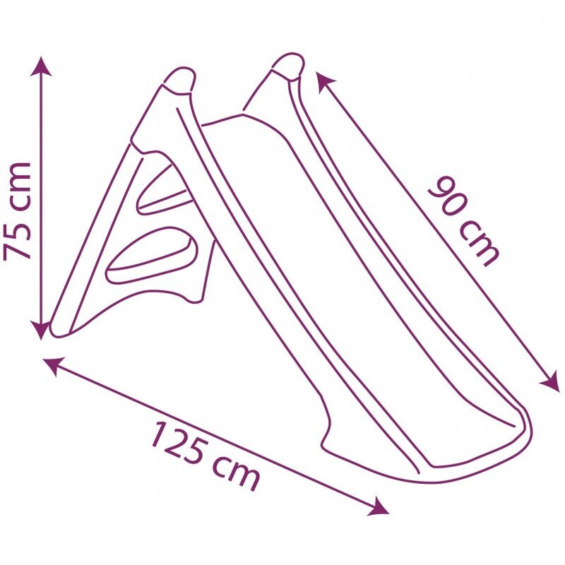 Liumägi 90 cm, sinine, Smoby hind ja info | Liumäed, Pikleri kolmnurgad | kaup24.ee