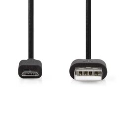 Nedis Micro-USB - USB 2.0 hind ja info | Mobiiltelefonide kaablid | kaup24.ee