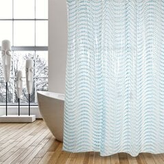 Vinüülist vanni- ja dušikardin MSV Blue Pearls цена и информация | Аксессуары для ванной комнаты | kaup24.ee