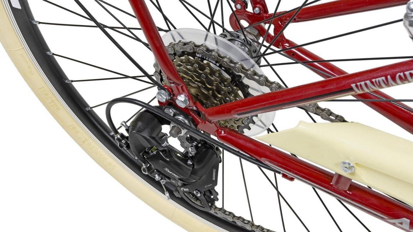 Jalgratas Azimut Vintage TX-7 26" 2023, punane hind ja info | Jalgrattad | kaup24.ee