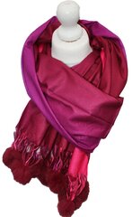 Платок переходного цвета с кисточками, красный цена и информация | Женские шарфы, платки | kaup24.ee