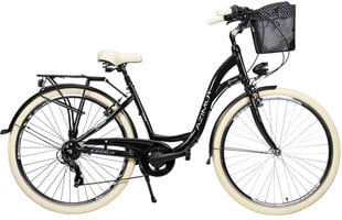 Велосипед Azimut Sarema 28" ALU TX-7 2023, черный цена и информация | Велосипеды | kaup24.ee
