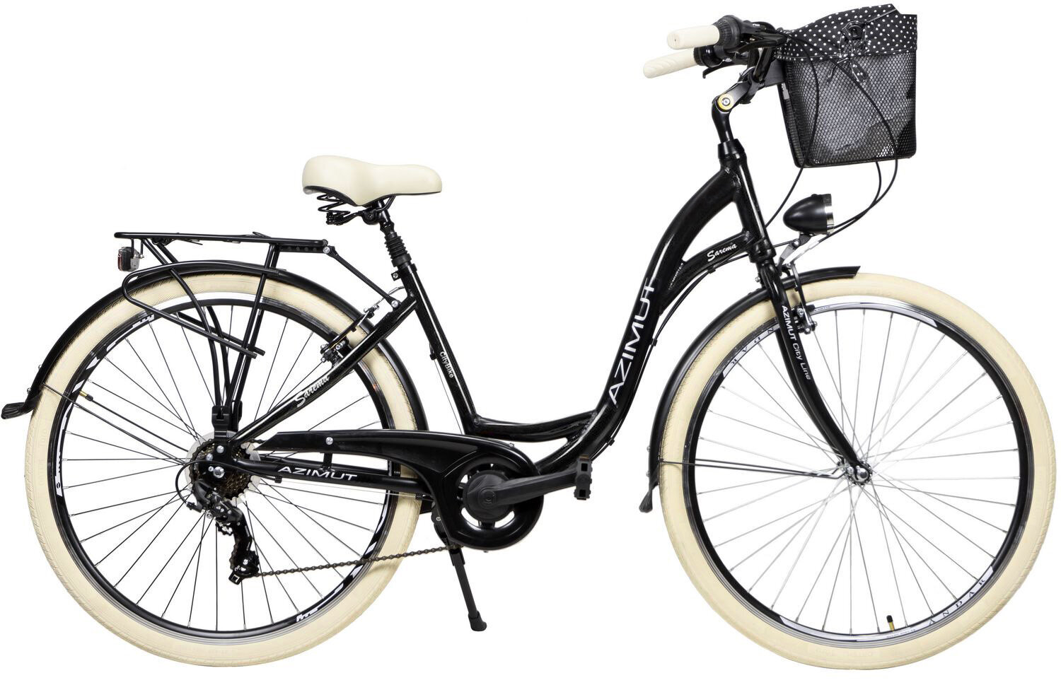 Jalgratas Azimut Sarema 28" ALU TX-7 2023, must hind ja info | Jalgrattad | kaup24.ee