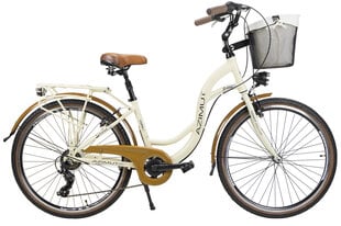 Велосипед Azimut Sarema 26" ALU TX-7 2023, бежевый цена и информация | Велосипеды | kaup24.ee