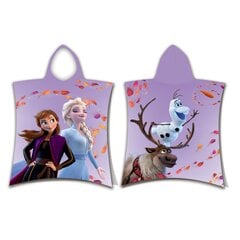 Lasterätik Poncho Frozen, 50x115 cm цена и информация | Полотенца | kaup24.ee