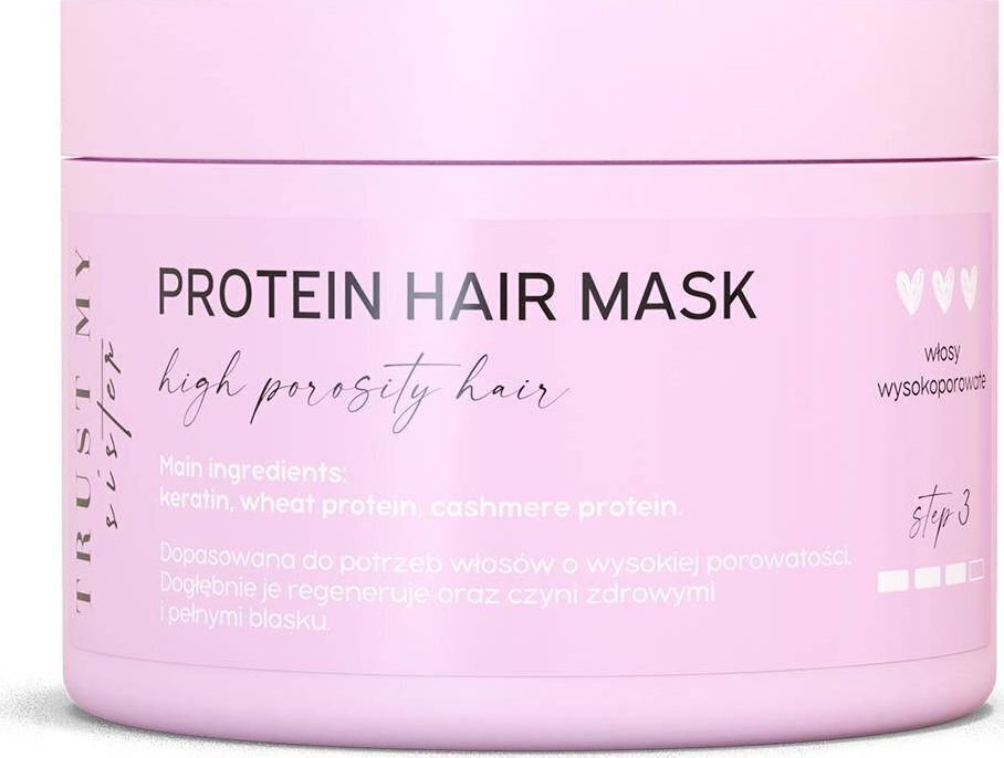 Juuksemask Trust My Sister Protein Hihg Porosity, 200 ml цена и информация | Maskid, õlid, seerumid | kaup24.ee