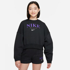 Tüdrukute dressipluus Nike Sportswear Trend FLC Crew Jr DV2563045 цена и информация | Свитеры, жилетки, пиджаки для девочек | kaup24.ee