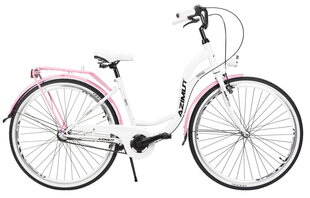 Велосипед Azimut Vintage 28" 2023, белый/розовый цвет цена и информация | Велосипеды | kaup24.ee