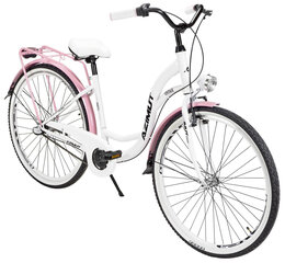 Jalgratas Azimut Vintage 28" 2023, valge/roosa цена и информация | Велосипеды | kaup24.ee