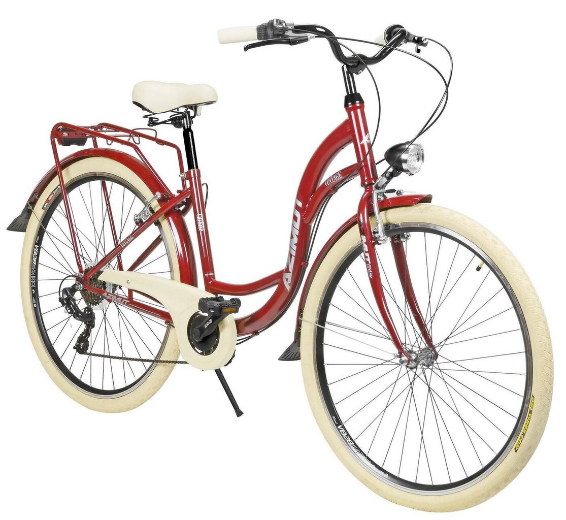 Jalgratas Azimut Vintage TX-7 28" 2023, punane цена и информация | Jalgrattad | kaup24.ee