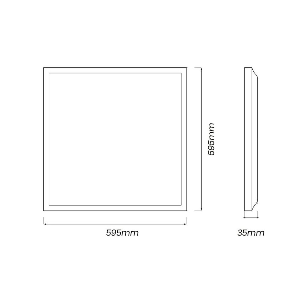 Eko-Light LED paneel, 40W, neutraalne hind ja info | Süvistatavad ja LED valgustid | kaup24.ee