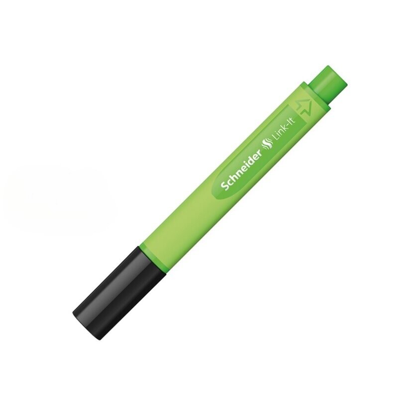 Pliiats Schneider Link-It 0,4 mm, lühike roheline korpus, must tint, pakis 10 tk. цена и информация | Kirjutusvahendid | kaup24.ee