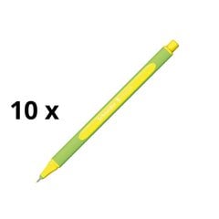 Пен Schneider Line-Up 0,4 мм, зеленый корпус, неоновые желтые чернила упаковка 10 штук. цена и информация | Письменные принадлежности | kaup24.ee