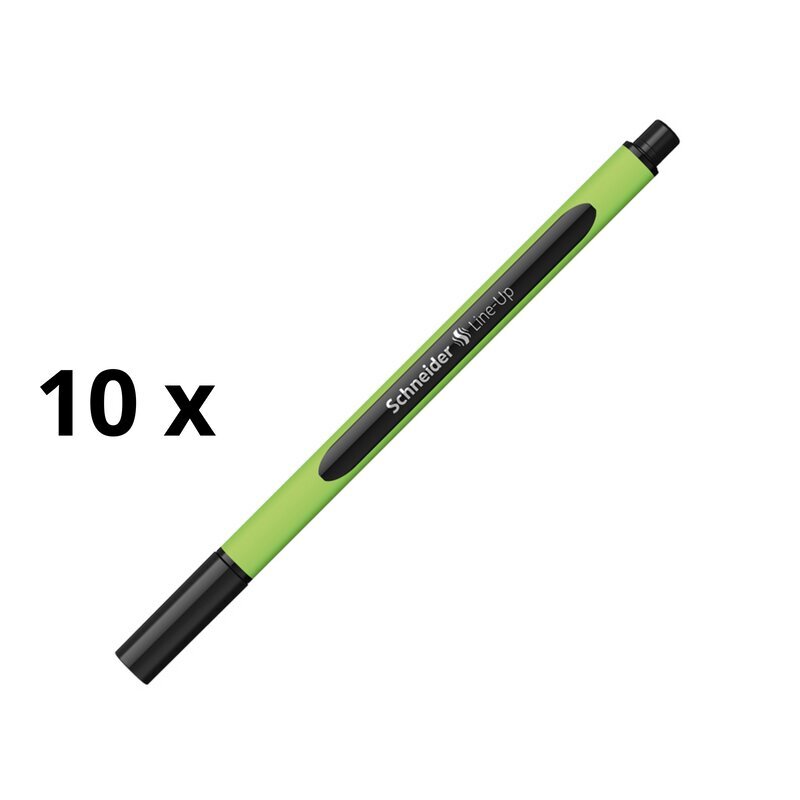 Pliiats Schneider Line-Up 0,4 mm, roheline korpus, must tint, pakis 10 tk. hind ja info | Kirjutusvahendid | kaup24.ee