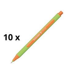Pen Schneider Line-Up 0,4 мм, зеленый корпус, светло-апельсиновые чернила 10 ПК. цена и информация | Письменные принадлежности | kaup24.ee