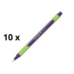 Pen Schneider Line-Up 0,4 мм, зеленый корпус, Purple Ink Pack из 10 шт. цена и информация | Письменные принадлежности | kaup24.ee