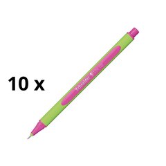 Pliiats Schneider Line-Up 0,4 mm, roheline korpus, roosa tint, pakis 10 tk. hind ja info | Kirjutusvahendid | kaup24.ee