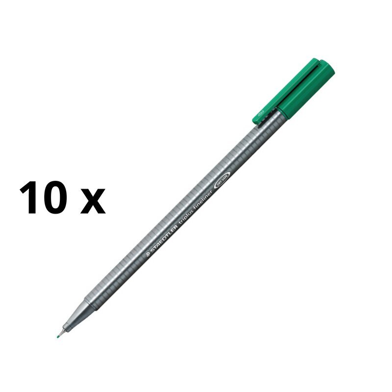 Pliiats Staedtler Triplus Fineliner 334, 0,3 mm. pakis 10 tk. hind ja info | Kirjutusvahendid | kaup24.ee