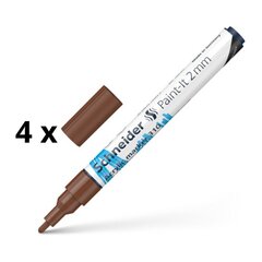 Акриловый маркер Schneider Paint-I 310, 2 мм, коричневый Sp. Пакет 4 ПК. цена и информация | Письменные принадлежности | kaup24.ee