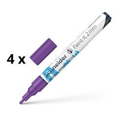 Akrüülmarker Schneider Paint-it 310, 2 mm, violetne sp. pakis 4 tk. hind ja info | Kirjutusvahendid | kaup24.ee