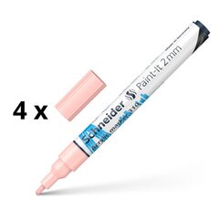 Akrüülmarker Schneider Paint-it 310, 2 mm, apricot sp. pakis 4 tk. hind ja info | Kirjutusvahendid | kaup24.ee