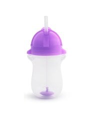 Pudel koos kõrrega Munchkin 90144, lilla, 12 kuud+, 296 ml цена и информация | Бутылочки и аксессуары | kaup24.ee