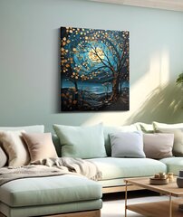 Картина Turquoise Gold Tree цена и информация | Репродукции, картины | kaup24.ee