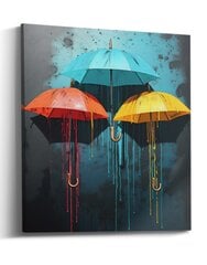 Картина Umbrellas цена и информация | Картины, живопись | kaup24.ee