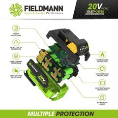 Беспроводная газонокосилка FIELDMANN F'R 70385-A FAST POWER 20V цена и информация | Газонокосилки | kaup24.ee