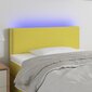 vidaXL LED-voodipeats, roheline, 90x5x78/88 cm, kangas цена и информация | Voodid | kaup24.ee